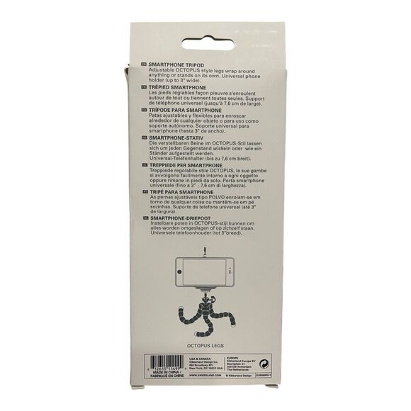 Kikkerland Black Smartphone Tripod Versatile Camera Stand - Picture 3 of 4